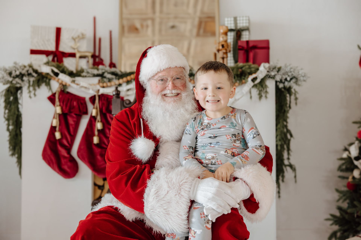 Santa Claus photo shoot 